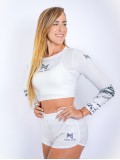 Cropped Feminino UV Natalia Guitler - Branco